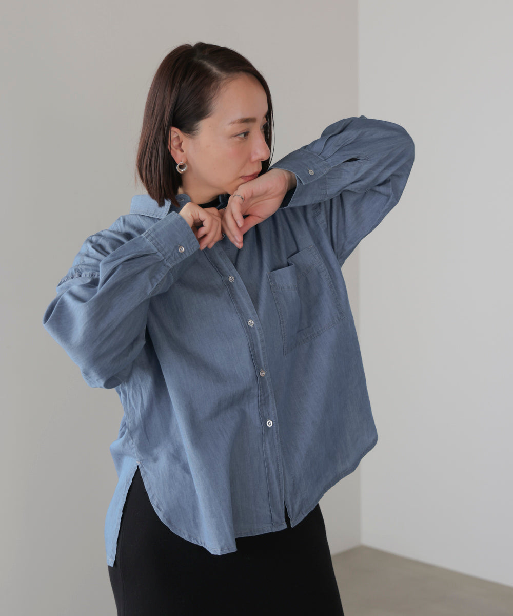 シアーデニム２ＷＡＹシャツ