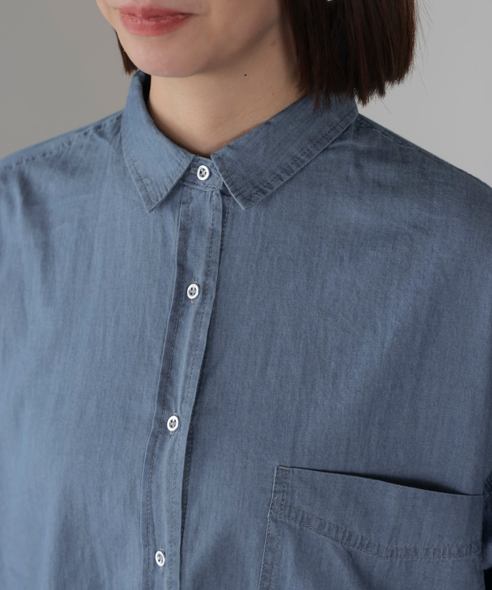 シアーデニム２ＷＡＹシャツ