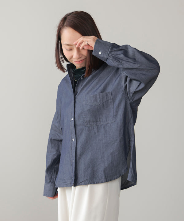 シアーデニム２ＷＡＹシャツ