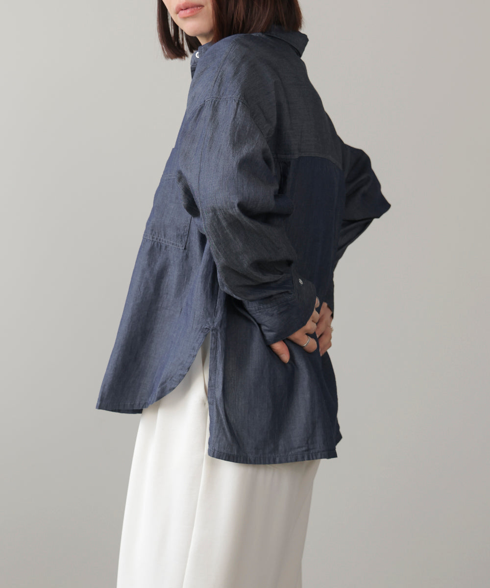 シアーデニム２ＷＡＹシャツ