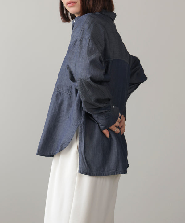 シアーデニム２ＷＡＹシャツ