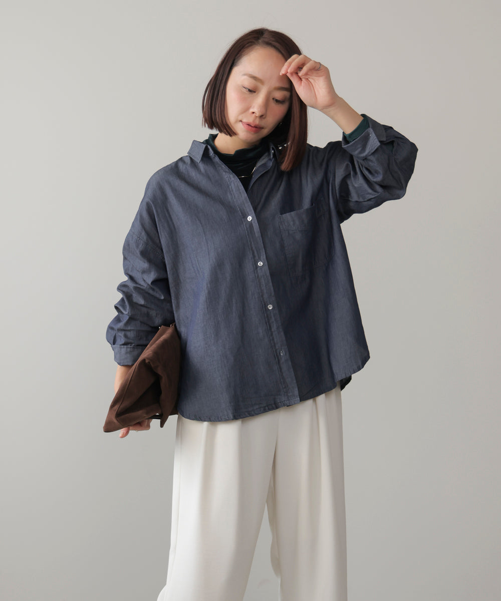 シアーデニム２ＷＡＹシャツ