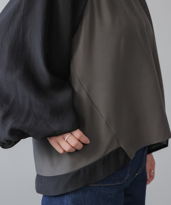 バルーンスリーブドッキングプルオーバー