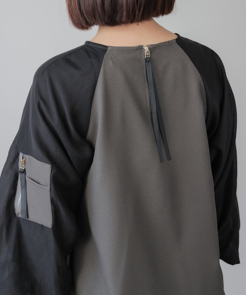 バルーンスリーブドッキングプルオーバー