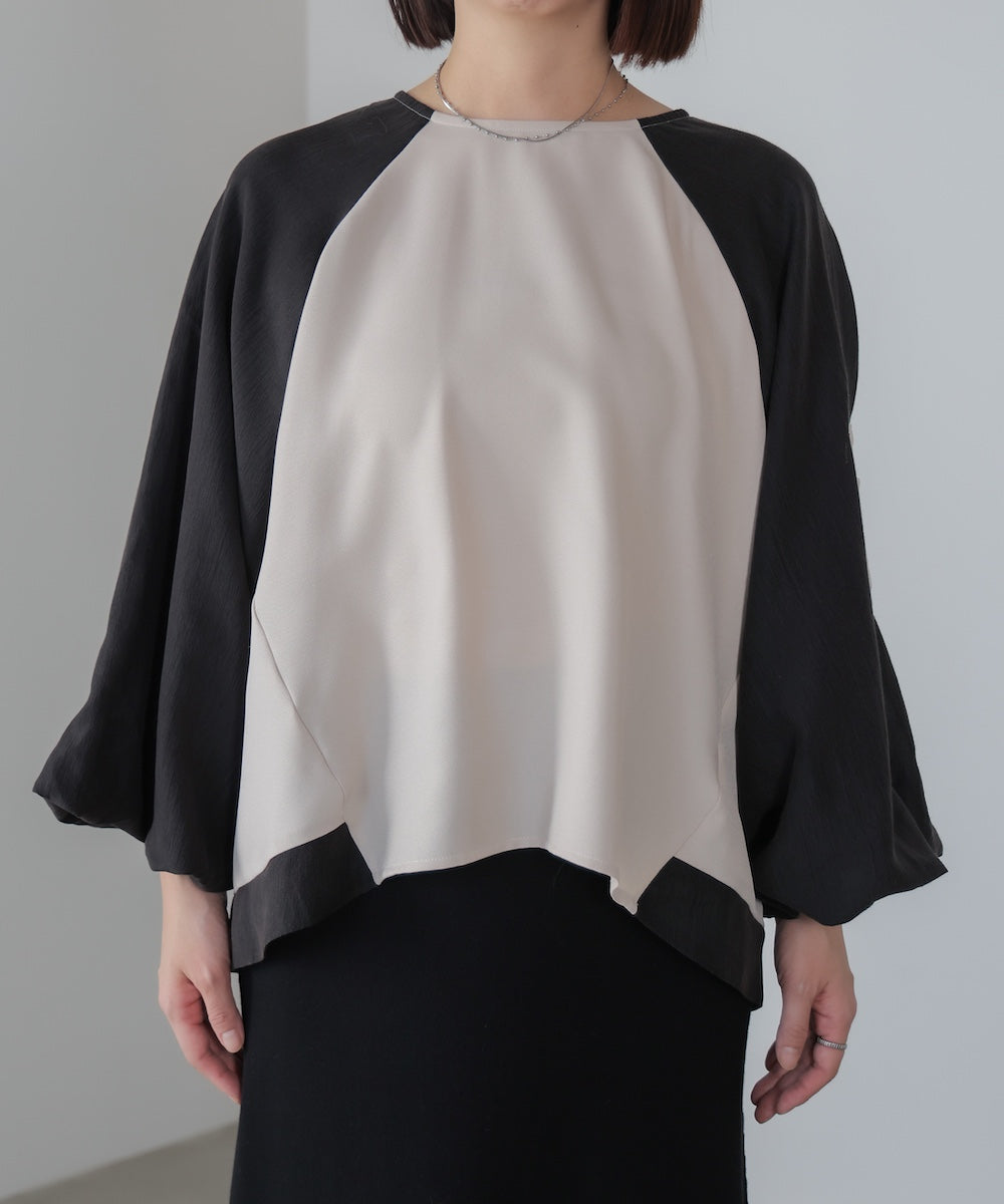 バルーンスリーブドッキングプルオーバー