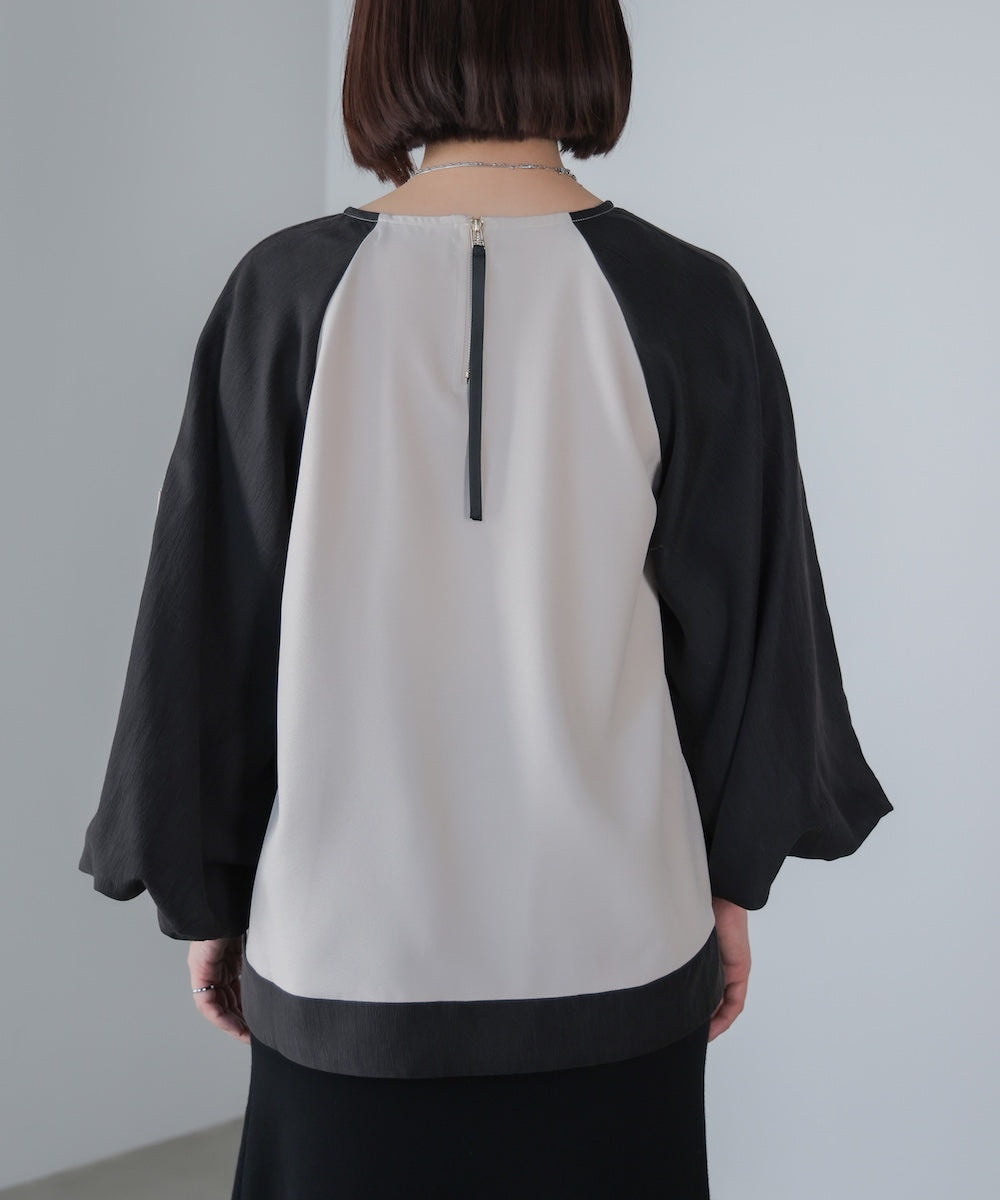 バルーンスリーブドッキングプルオーバー