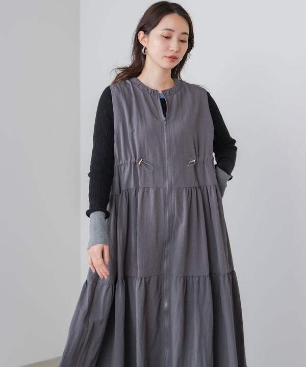 ティアードジレワンピース