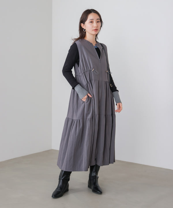 ティアードジレワンピース