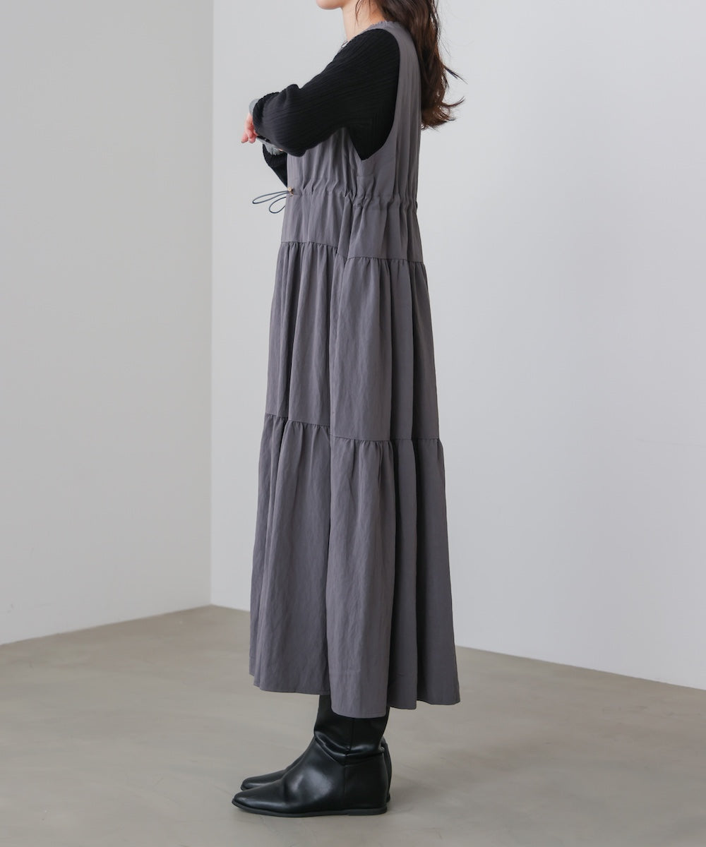 ティアードジレワンピース