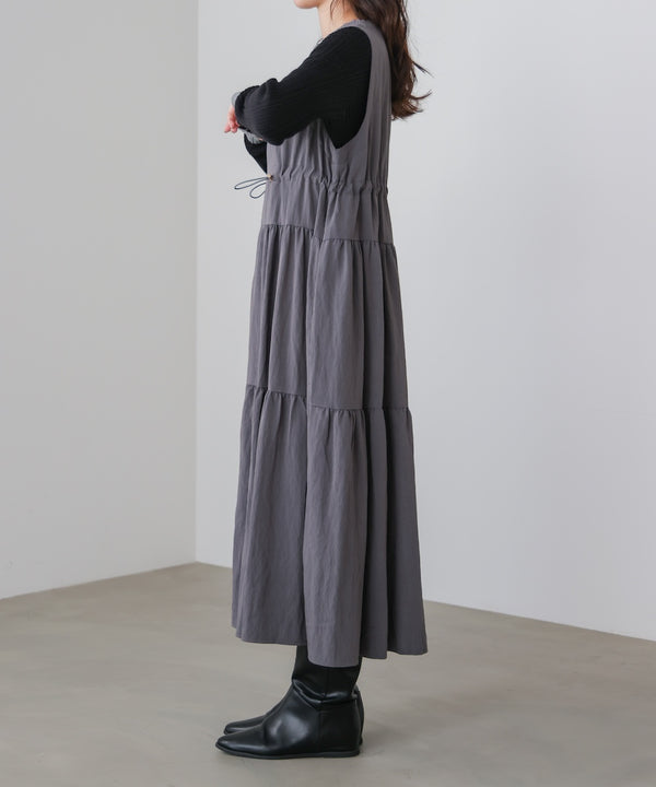 ティアードジレワンピース