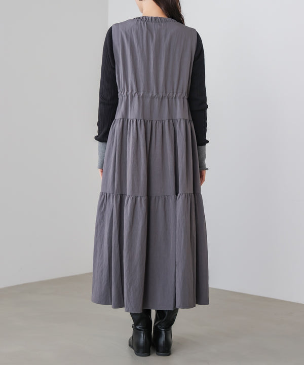 ティアードジレワンピース