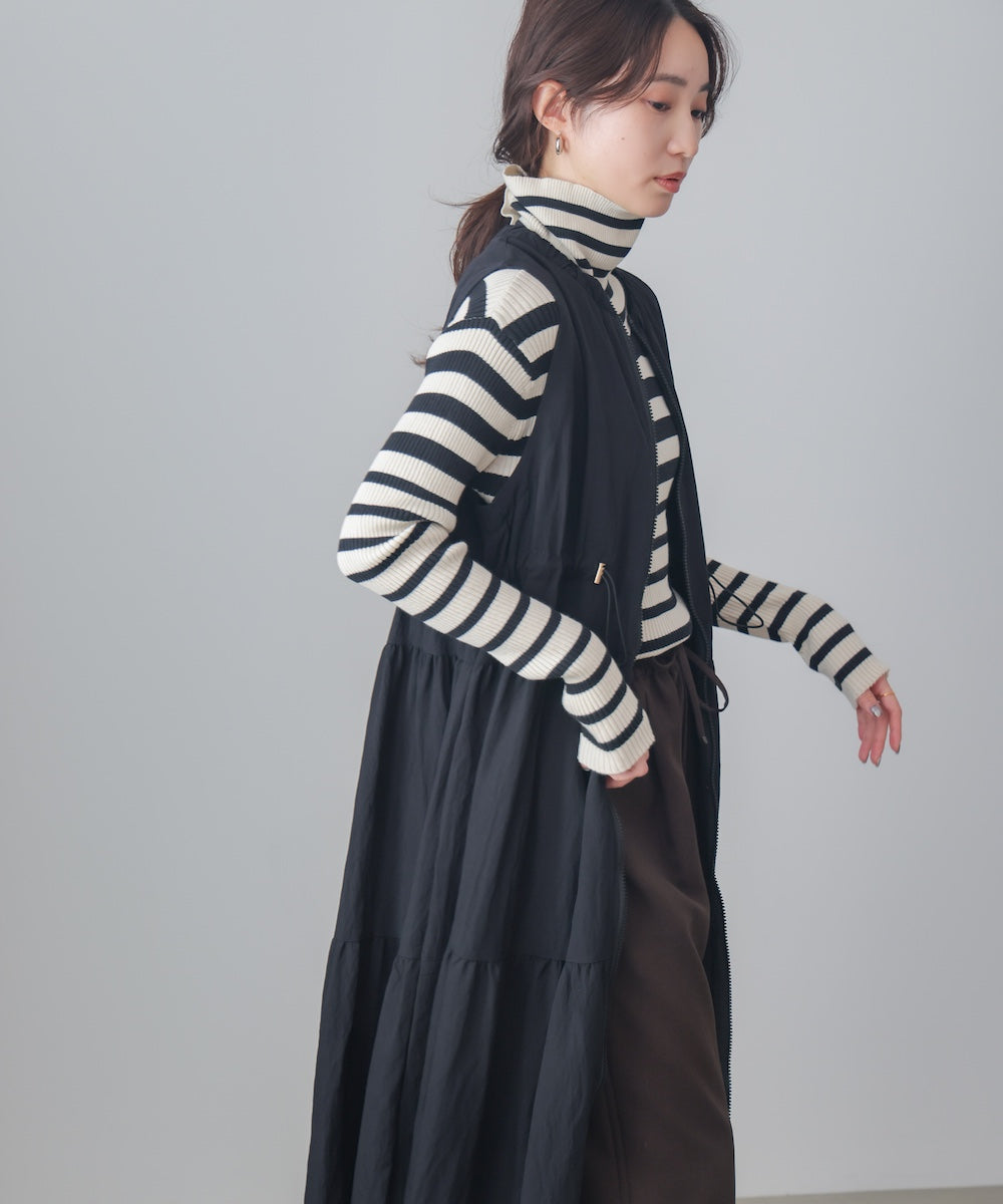 ティアードジレワンピース