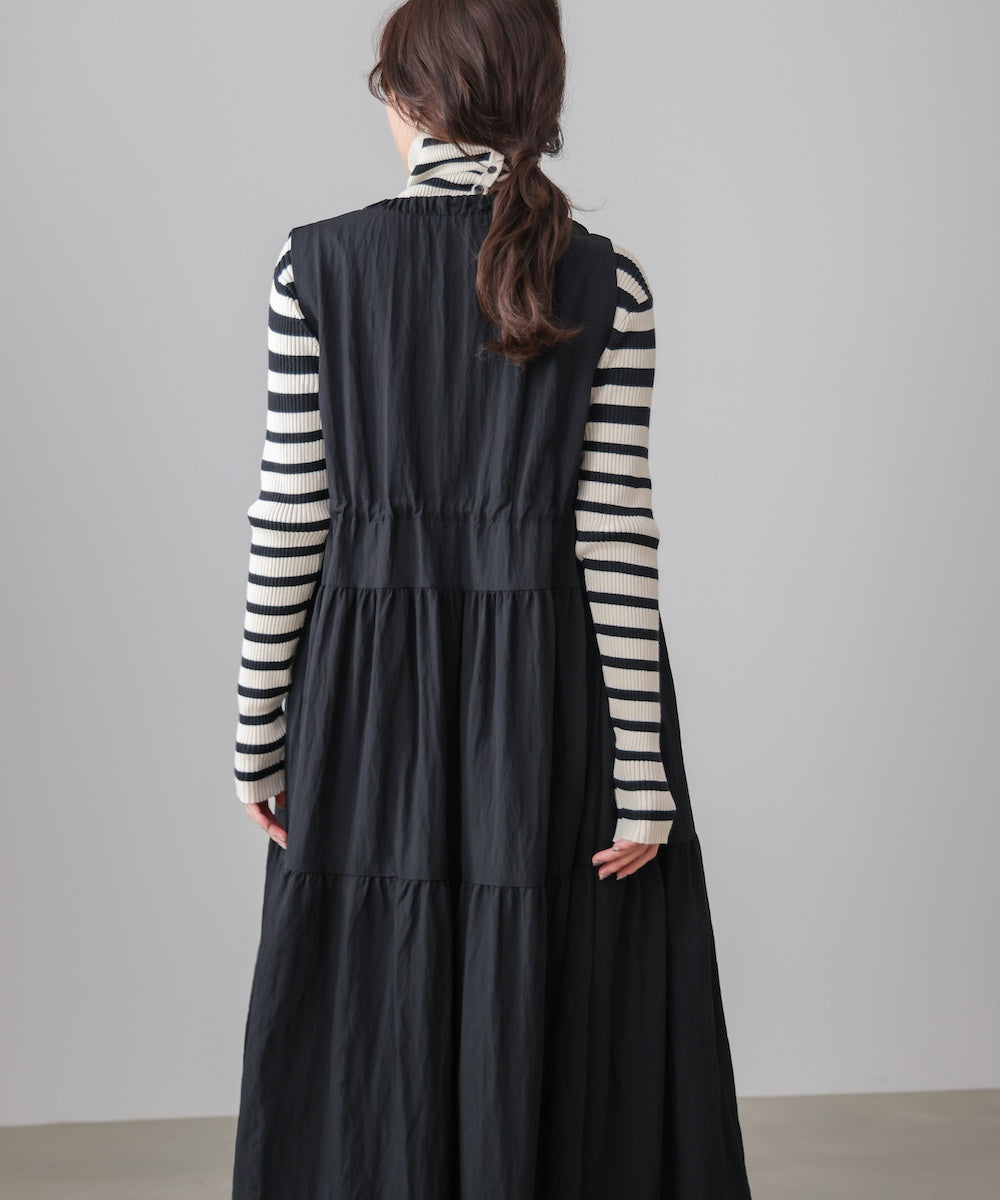 ティアードジレワンピース