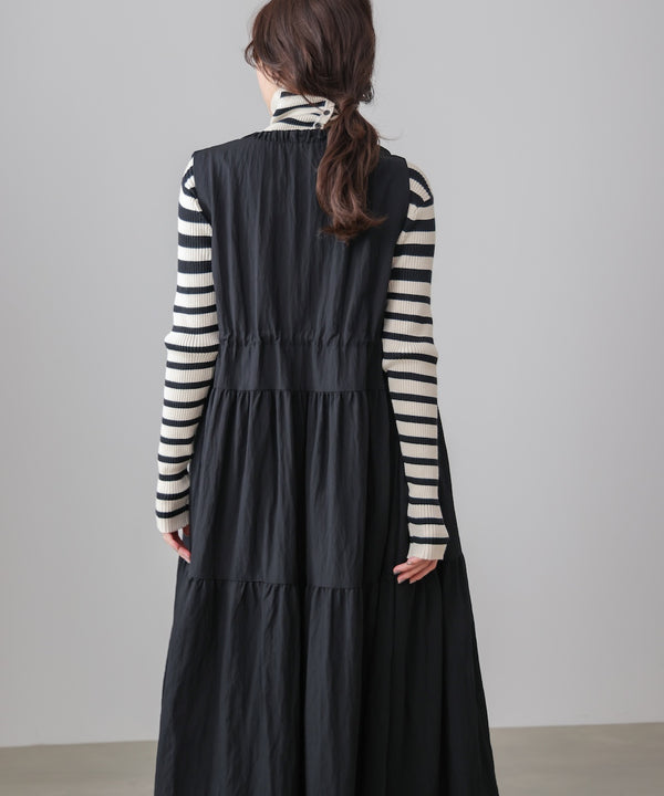 ティアードジレワンピース