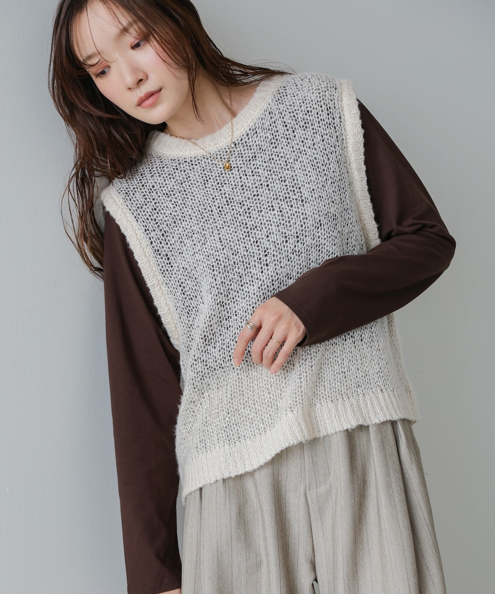 モヘアタッチシアーベスト