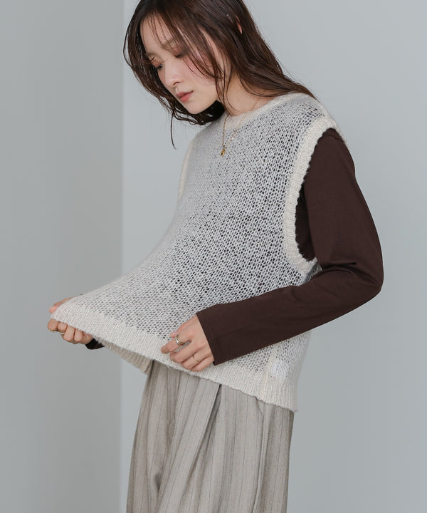 モヘアタッチシアーベスト