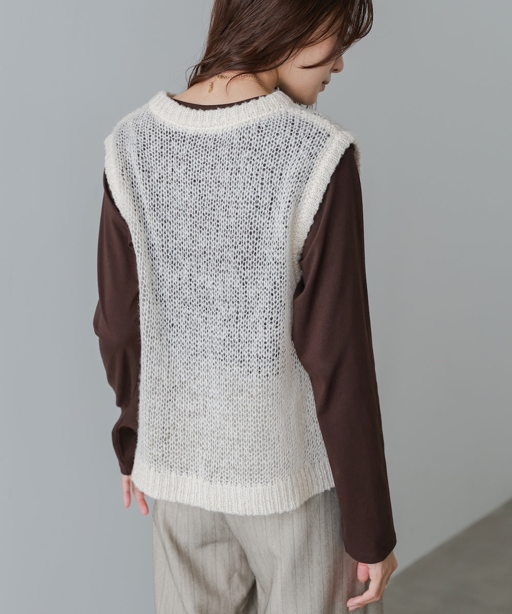 モヘアタッチシアーベスト