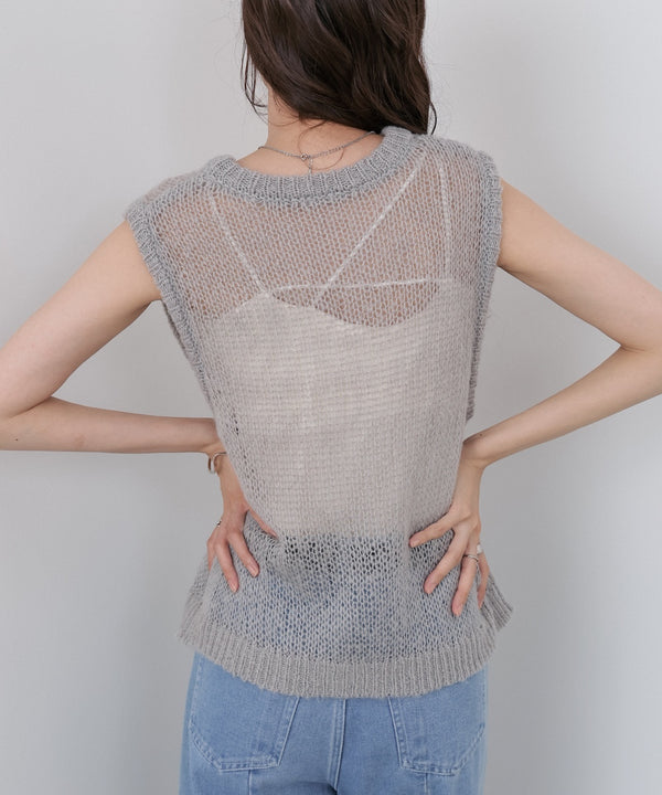 モヘアタッチシアーベスト