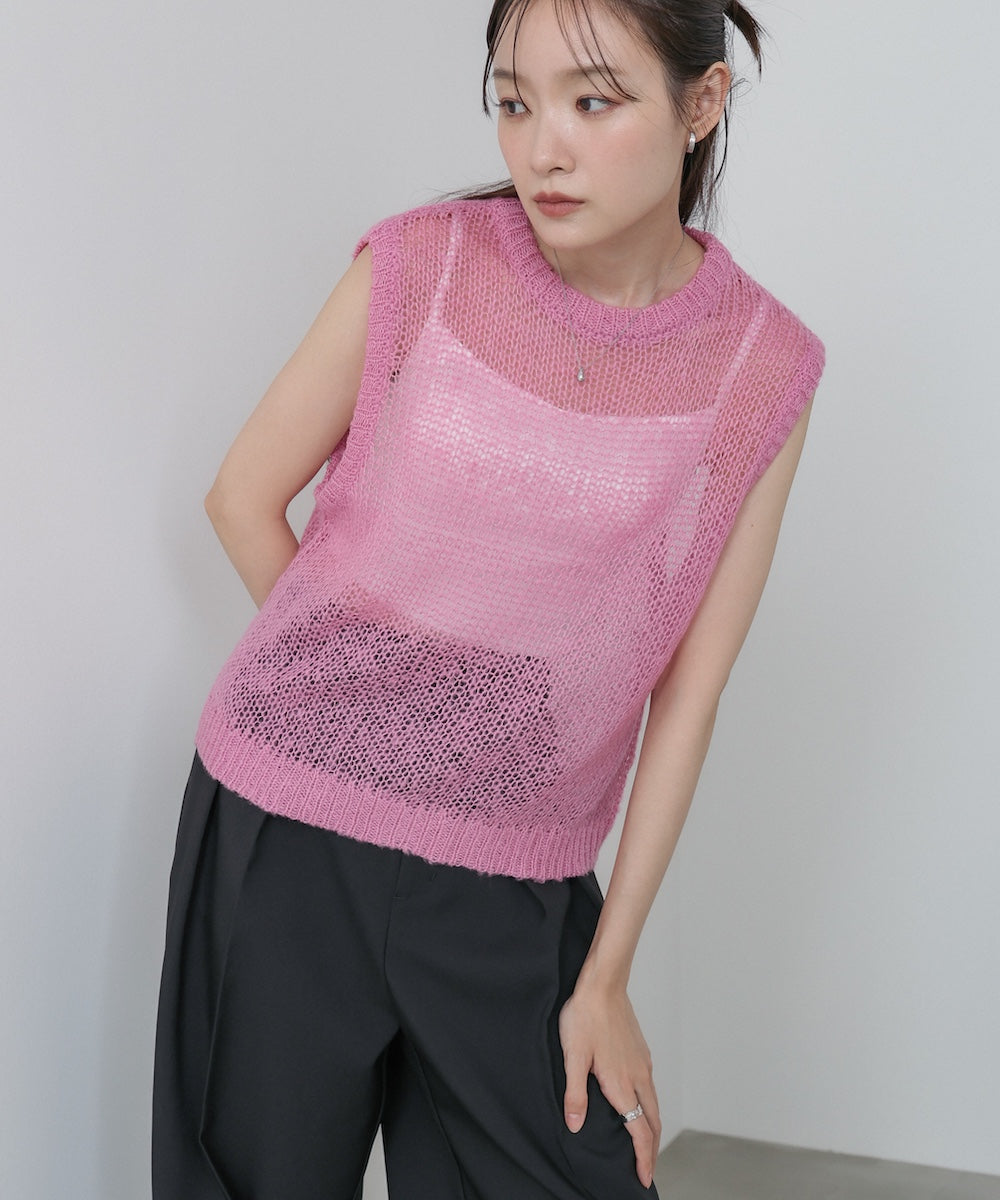 モヘアタッチシアーベスト