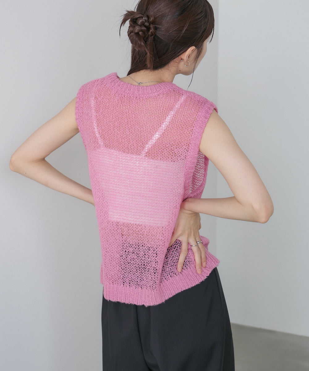 モヘアタッチシアーベスト