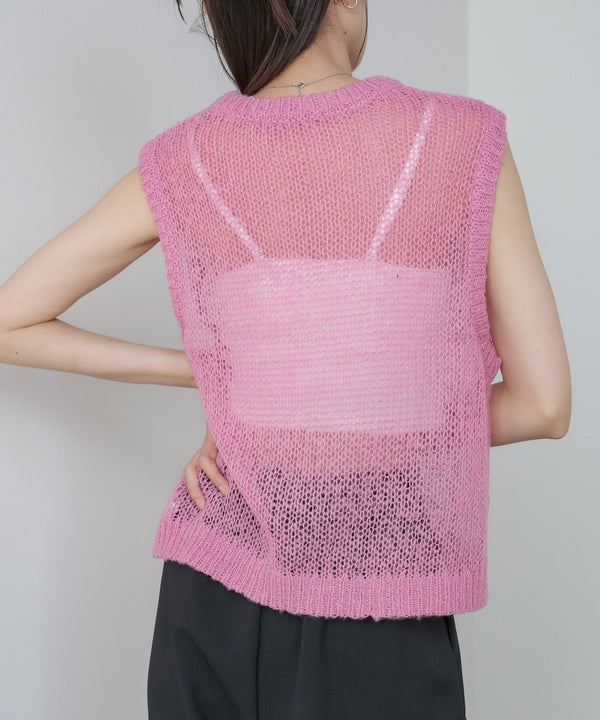 モヘアタッチシアーベスト