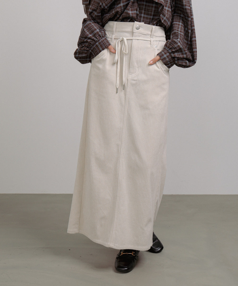 コーデュロイＩラインスカート