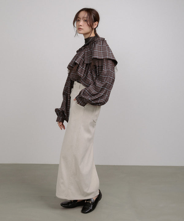 コーデュロイＩラインスカート