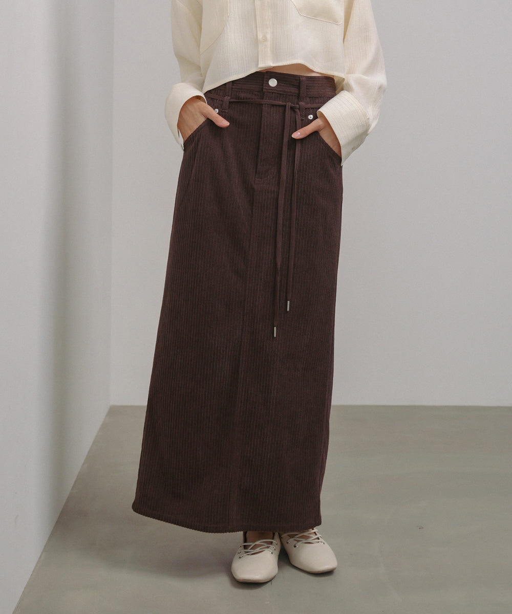 コーデュロイＩラインスカート
