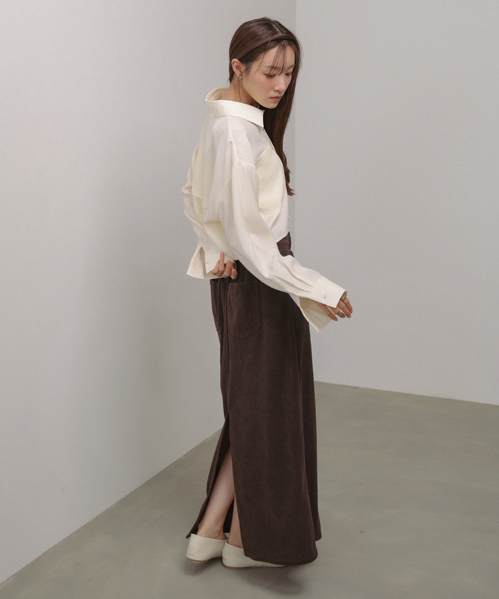 コーデュロイＩラインスカート