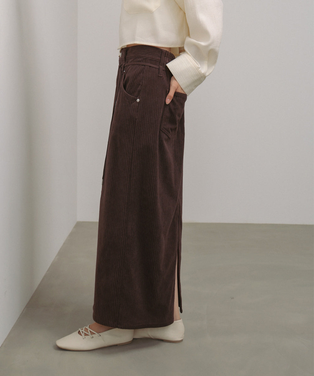 コーデュロイＩラインスカート
