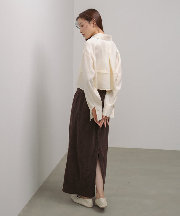 コーデュロイＩラインスカート