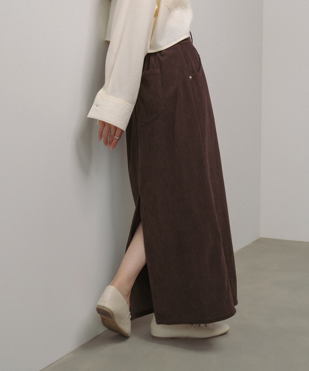 コーデュロイＩラインスカート