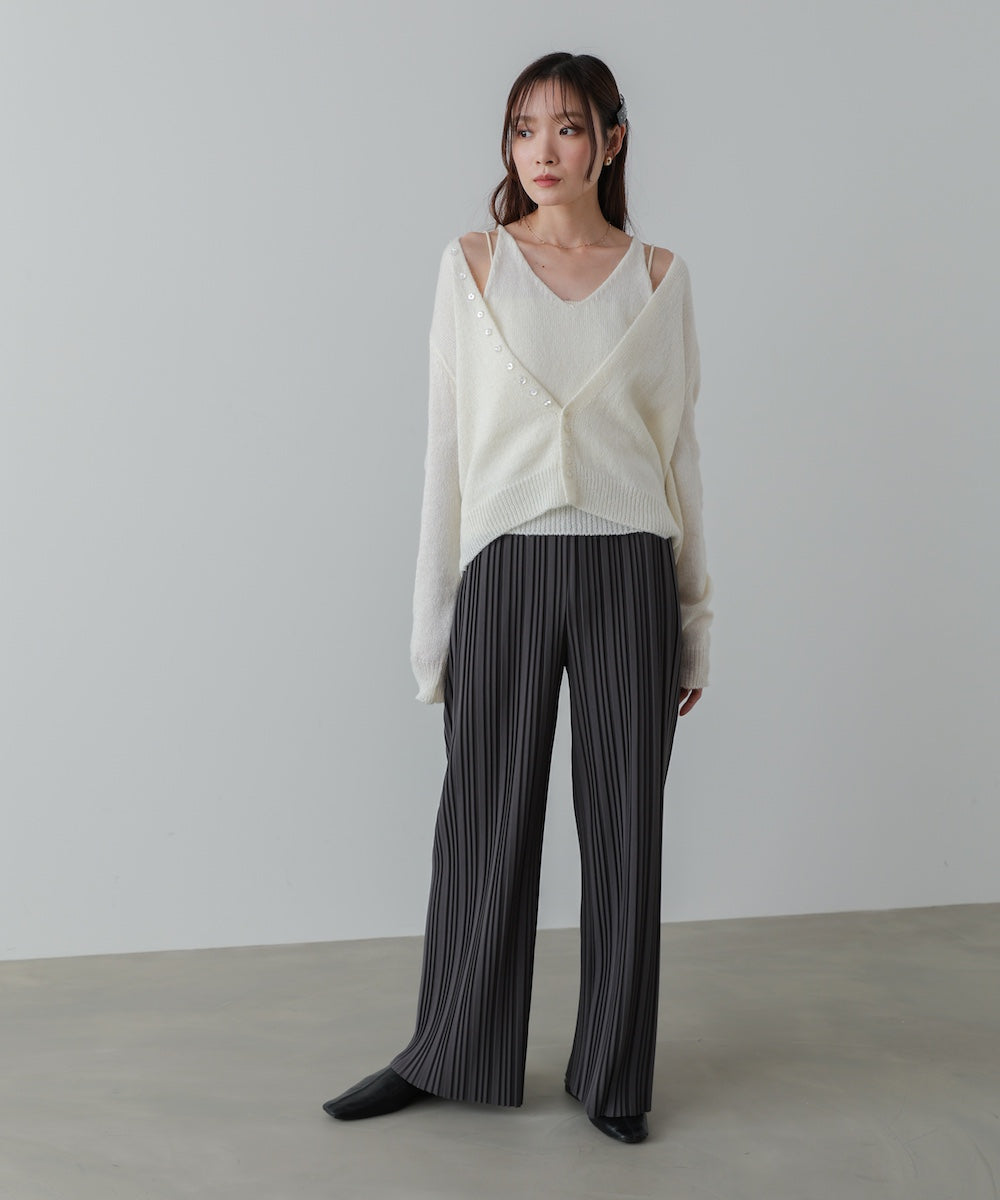 ランダムプリーツパンツ