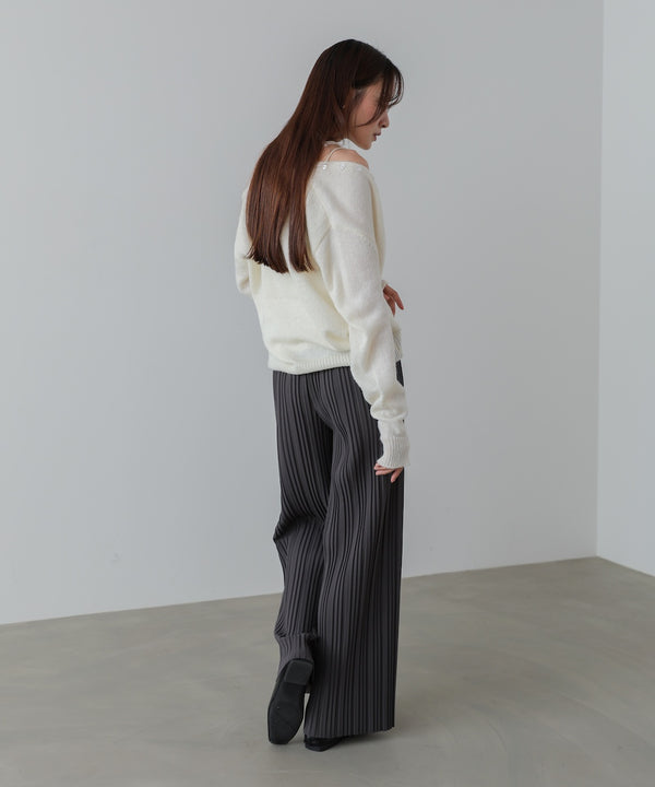 ランダムプリーツパンツ