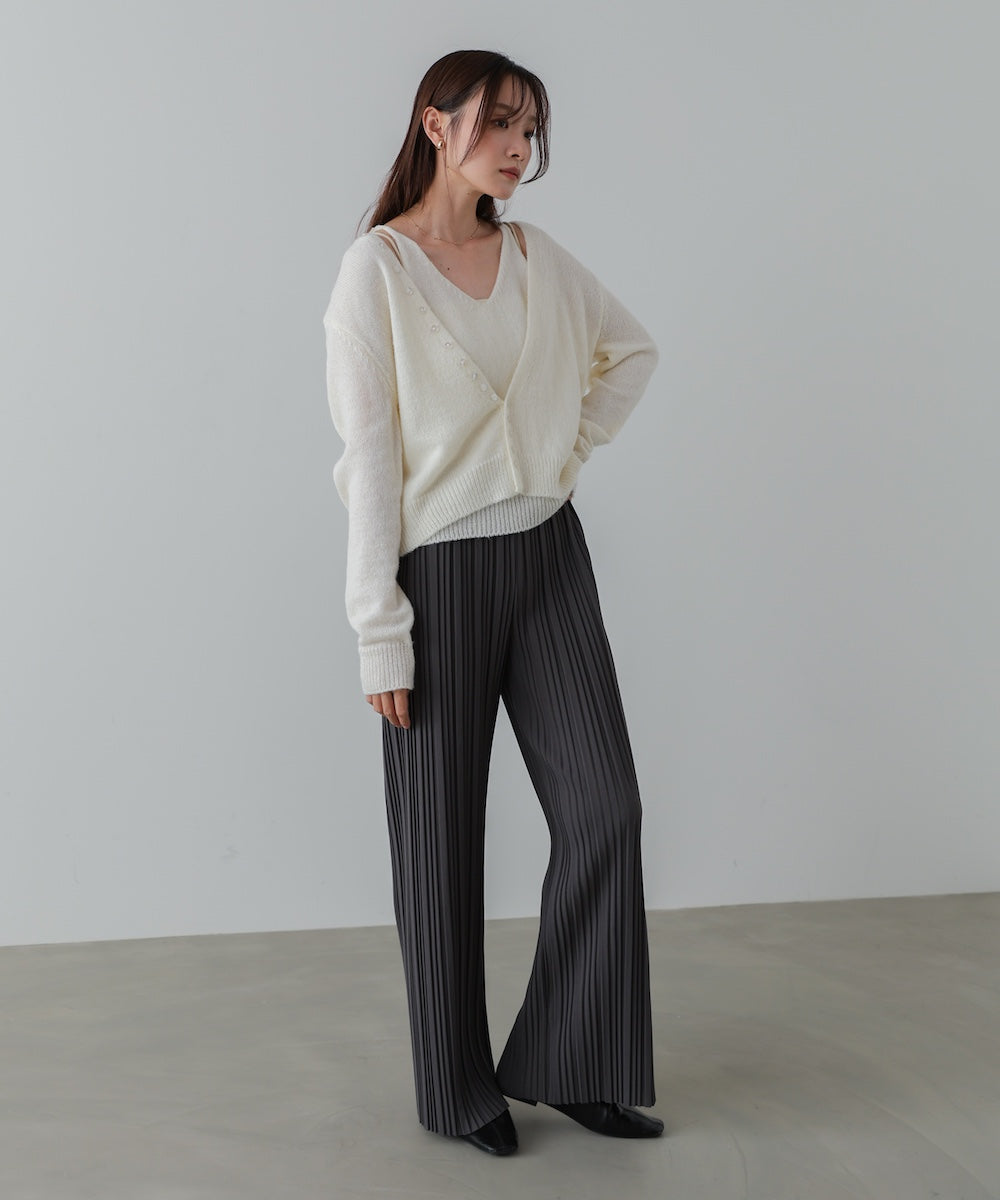 ランダムプリーツパンツ