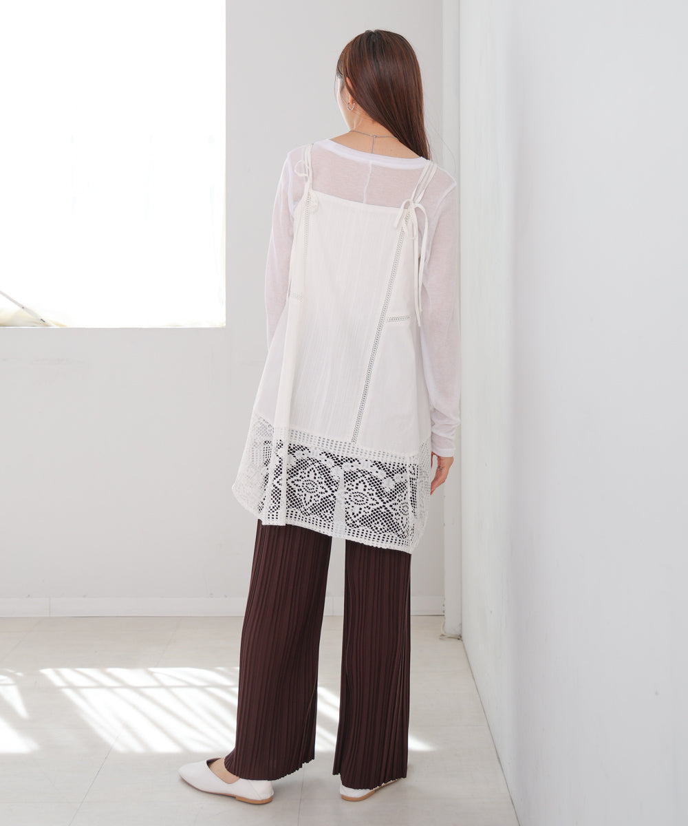 ランダムプリーツパンツ