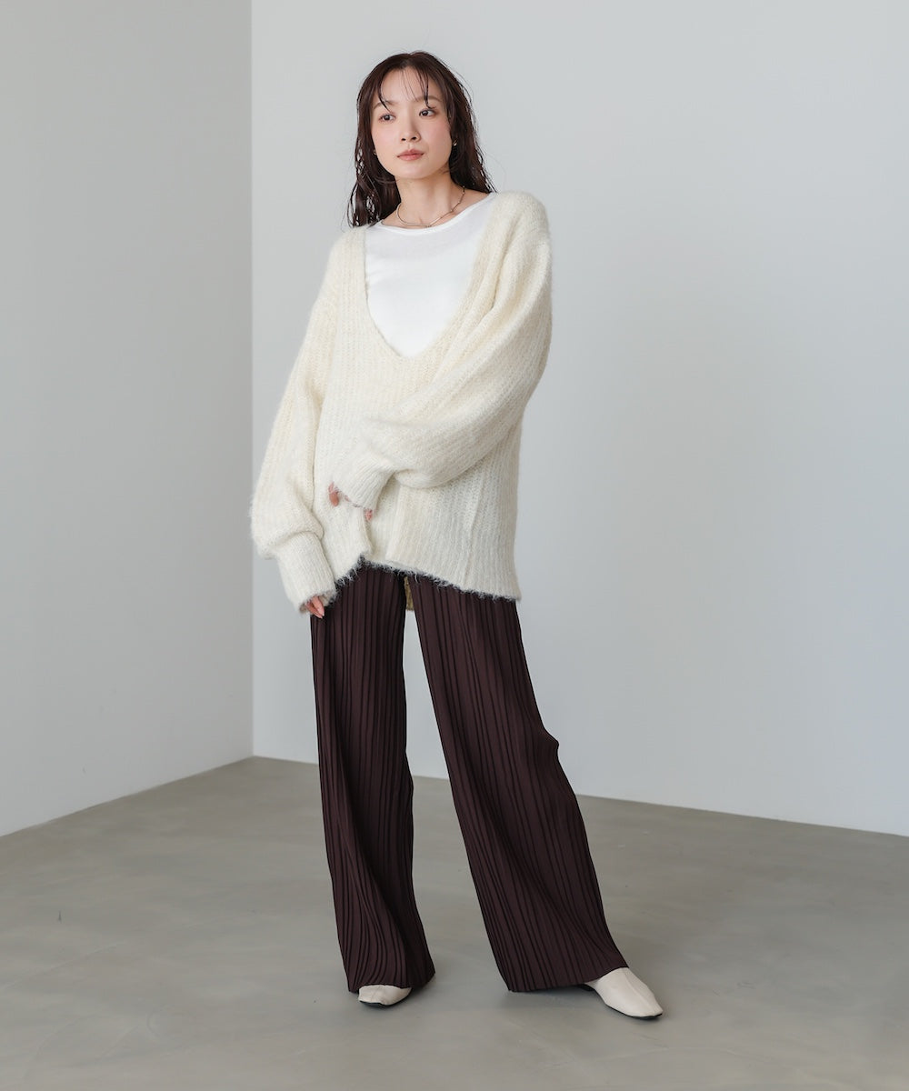 ランダムプリーツパンツ