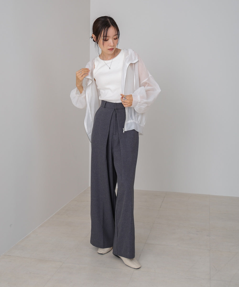 フード付きシアーパーカー