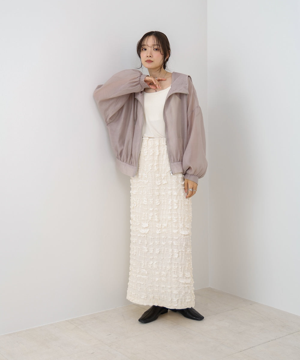 フード付きシアーパーカー