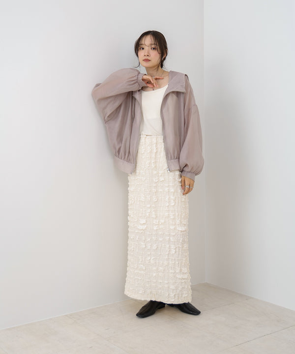 フード付きシアーパーカー