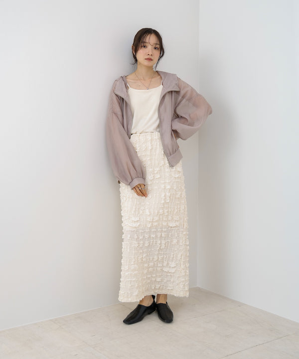 フード付きシアーパーカー