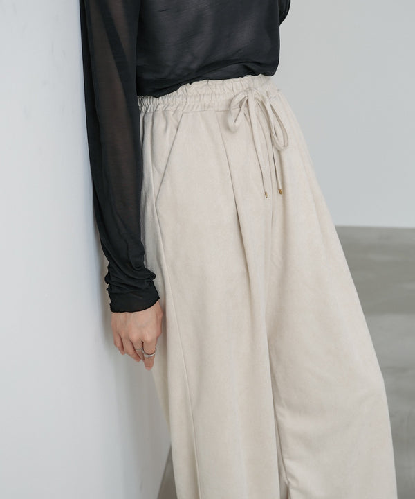 スエードライクイージーパンツ