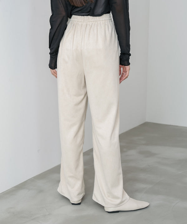 スエードライクイージーパンツ