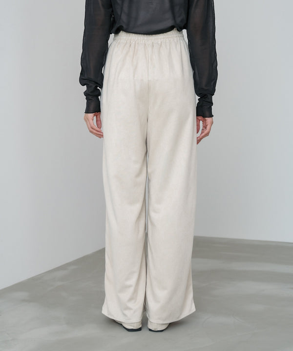 スエードライクイージーパンツ