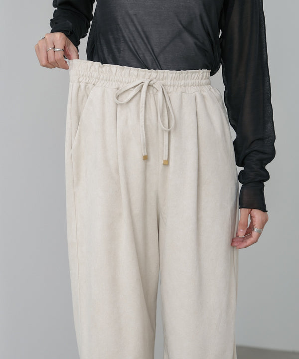 スエードライクイージーパンツ