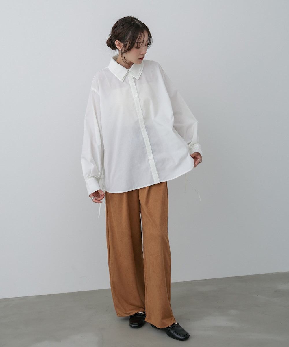 スエードライクイージーパンツ