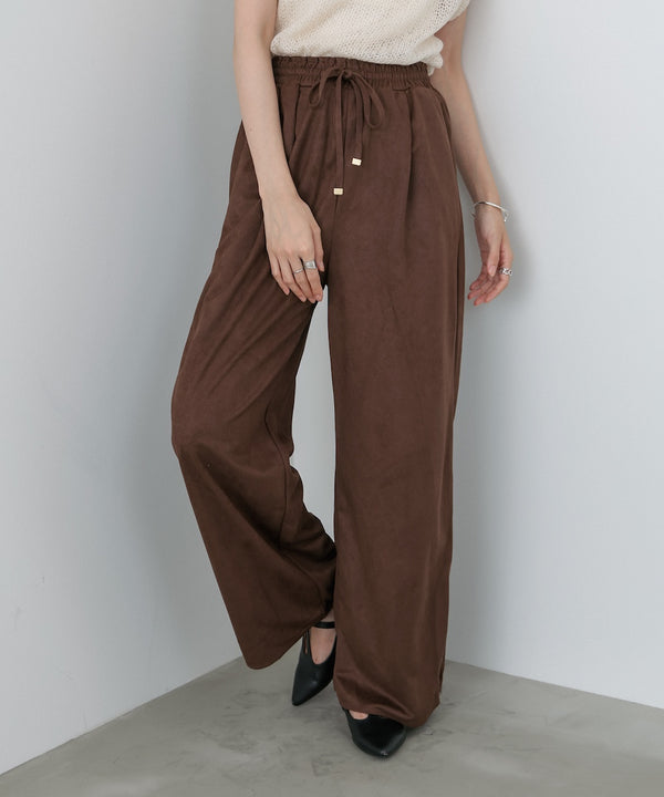 スエードライクイージーパンツ