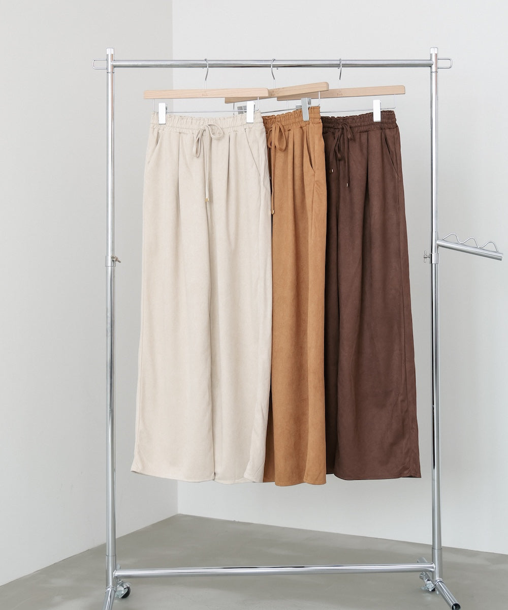 スエードライクイージーパンツ