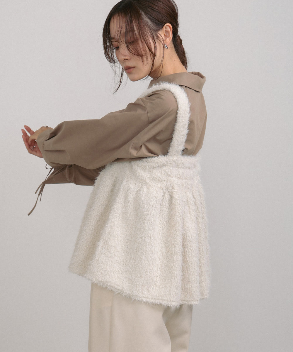 ブークレーシャギー　ペプラムキャミソール