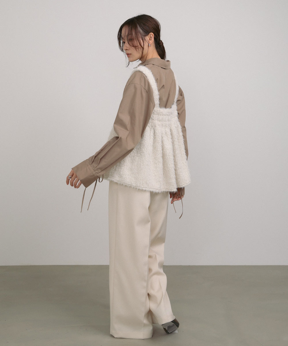 ブークレーシャギー　ペプラムキャミソール